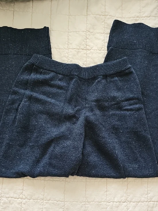 Free People Beach Solar Knit Sweater Set Navy Blue Small - Picture 4 of 9